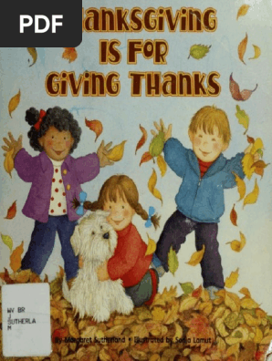 Thanksgiving Is For Giving Thanks-Margaret Sutherland | Pdf