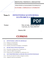 Investitiile Si Caracteristicile Lor PDF