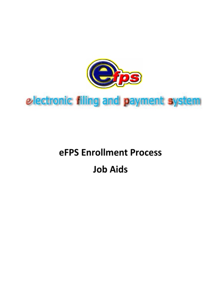 eFPS Enrollment Process Guide | PDF | Authentication | User (Computing)