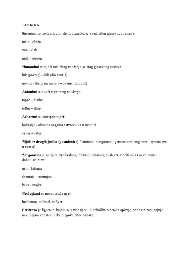 LEKSIKA | PDF