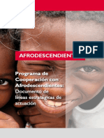 Programa de Cooperación con Afrodescendientes