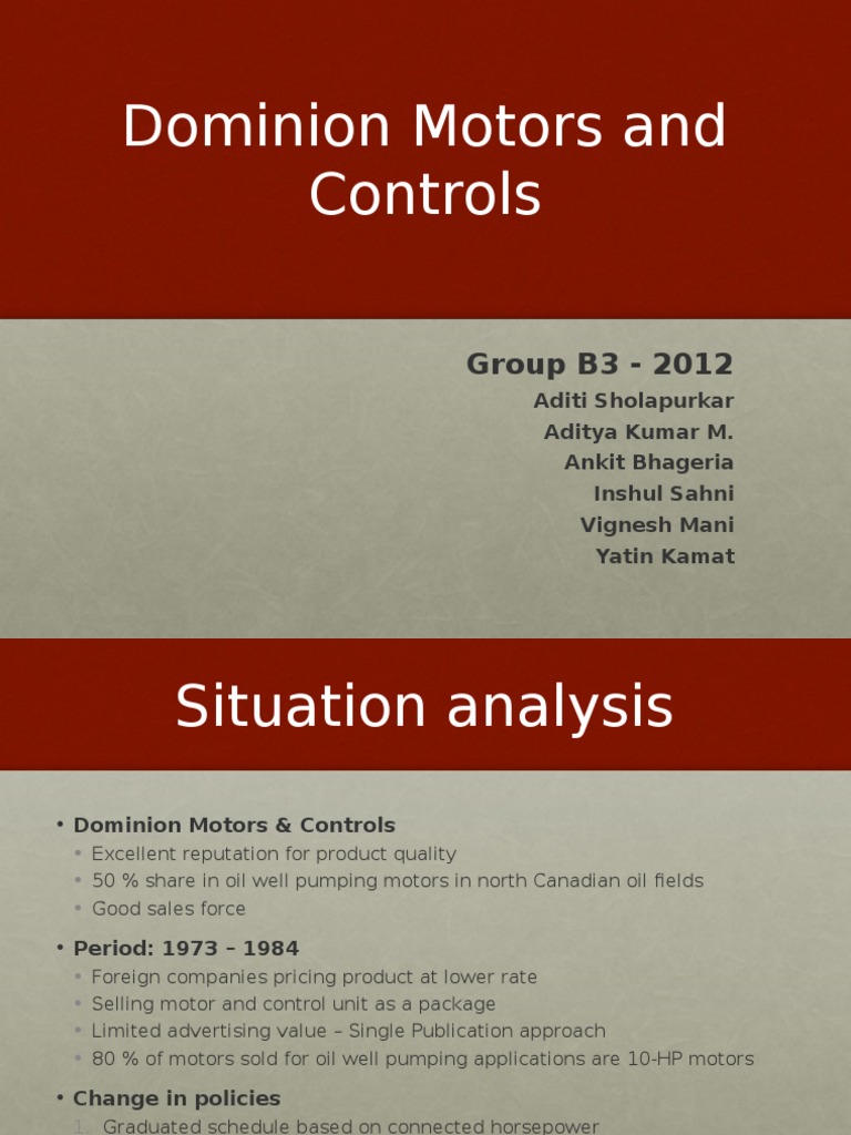 Dominion Motors PDF Horsepower Evaluation