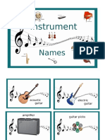 Musical Instrument Cards
