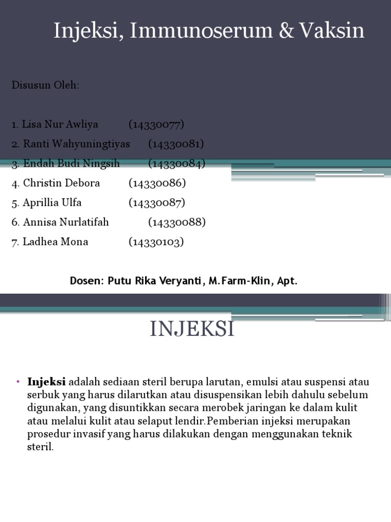Injeksi | PDF