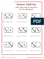 Domino Addition: Help Spot Add Up The Dots On The Dominoes!