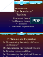 Charlotte Danielson's Four Domains of Teaching Framework