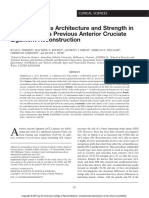 Bicep Femoris Architecture and Strength in Athlete W. Previous ACL Reconstruction