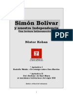 Simón Bolivar y Nuestra Independencia