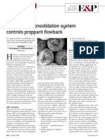 Solvent-Free Consolidation System Controls Proppant Flowback