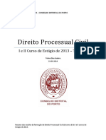 OA Curso 2013 - Processual Civil