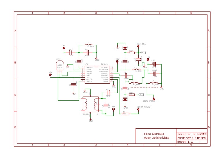 TA2003 FM Radio Circuit Diagram | PDF