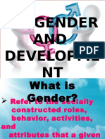 Gender AND Developme NT