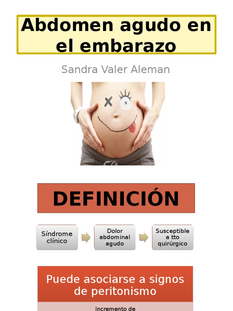 Abdomen Agudo Embarazo