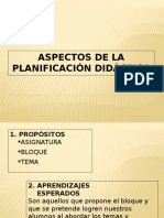 Aspectos de La Planificación