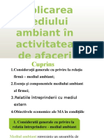 Implicarea Med Ambiant in Activ. Intreprinderii