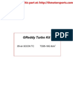 Greddy Turbo Kit Installation Scion