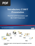 Introductory C T Presentation: Overview of IT Governance and The C T Framework