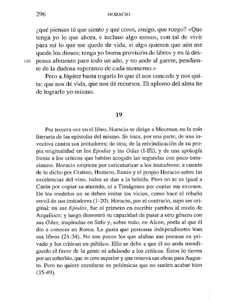 Poemas de Horacio: Originalidad y Crítica | PDF | Horacio | Poesía