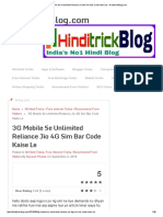 3G Mobile Se Unlimited Reliance Jio 4G Sim Bar Code Kaise Le • HinditrickBlog.pdf