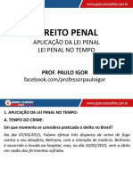 Aplicação Da Lei Penal No Tempo