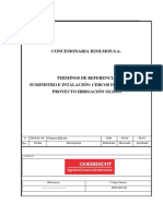 Cerco de seguridad proyecto irrigación Olmos