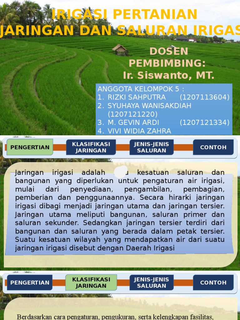 Presentasi Irigasi Kelompok 5