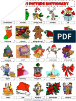 Christmas Picture Dictionary Worksheet PDF