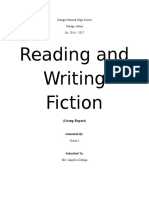 Reading and Writing Fiction: Daraga National High School Daraga, Albay Sy: 2016 - 2017