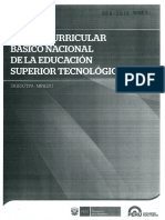 Diseño Curricular Básico Nacional Educación Superior Tecnológica Perú