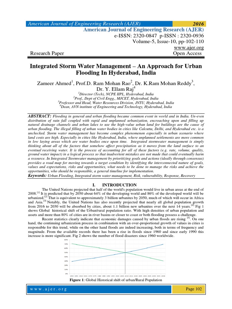 Integrated Storm Water Management - An Approach For Urban Flooding in ...