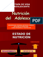 Nutrición Del Adolescente