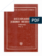 Diccionario Juridico Mexicano - Tomo Viii Rep-z