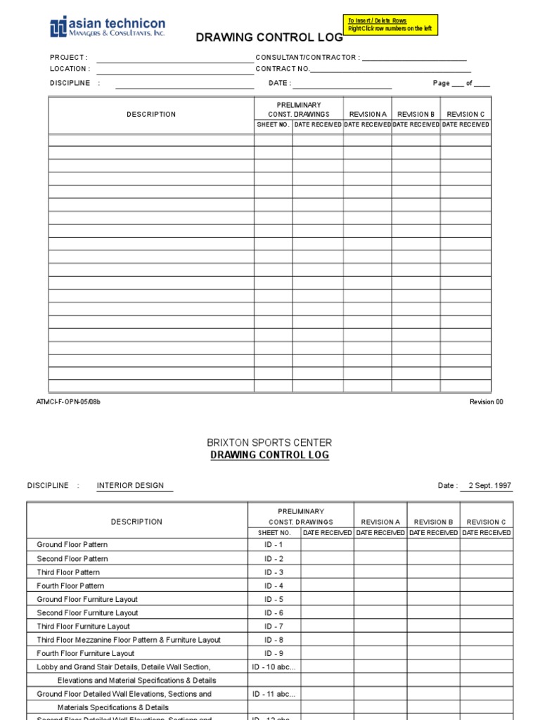 Brixton Sports Center Drawing Log | PDF | Local Government Areas Of ...