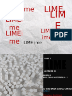 Lime - Building Material