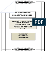 Takwim Asrama 2016