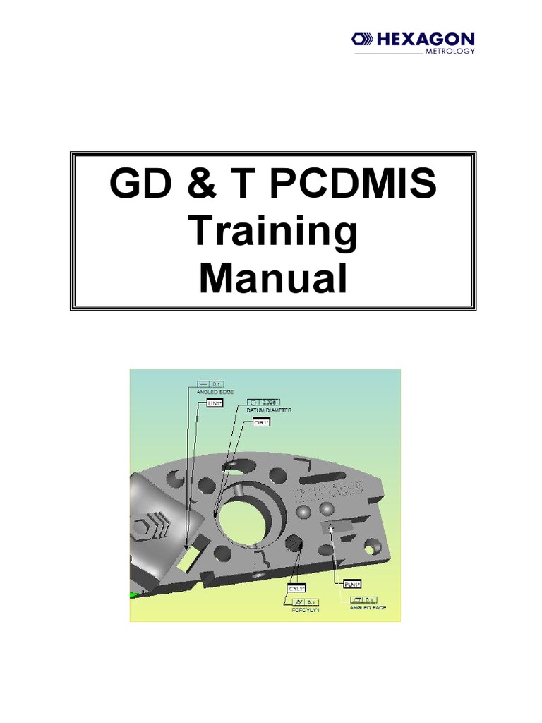 GDT Pcdmis Training Manual Issue 1 PDF | PDF | Engineering Tolerance ...