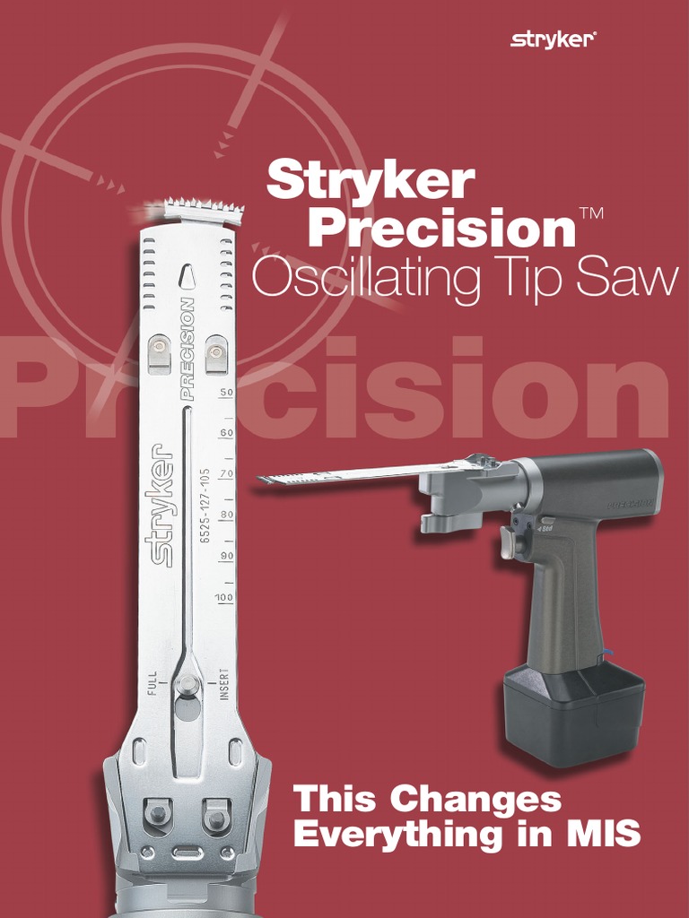 Stryker Precision Oscillating Tip Saw MTX9100001044 PDF