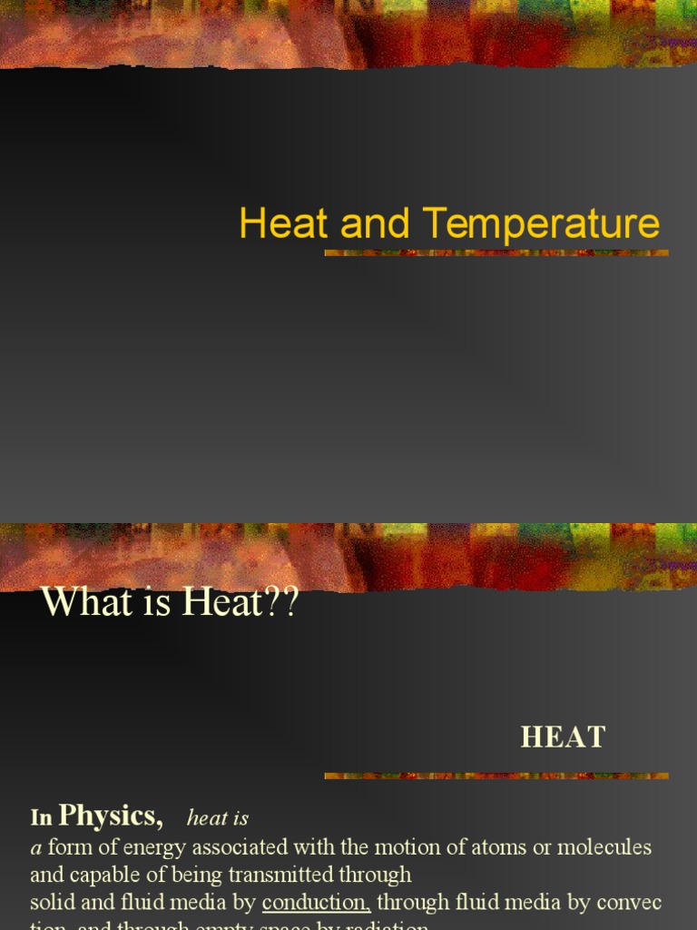 Understanding Heat and Temperature | PDF | Fahrenheit | Temperature