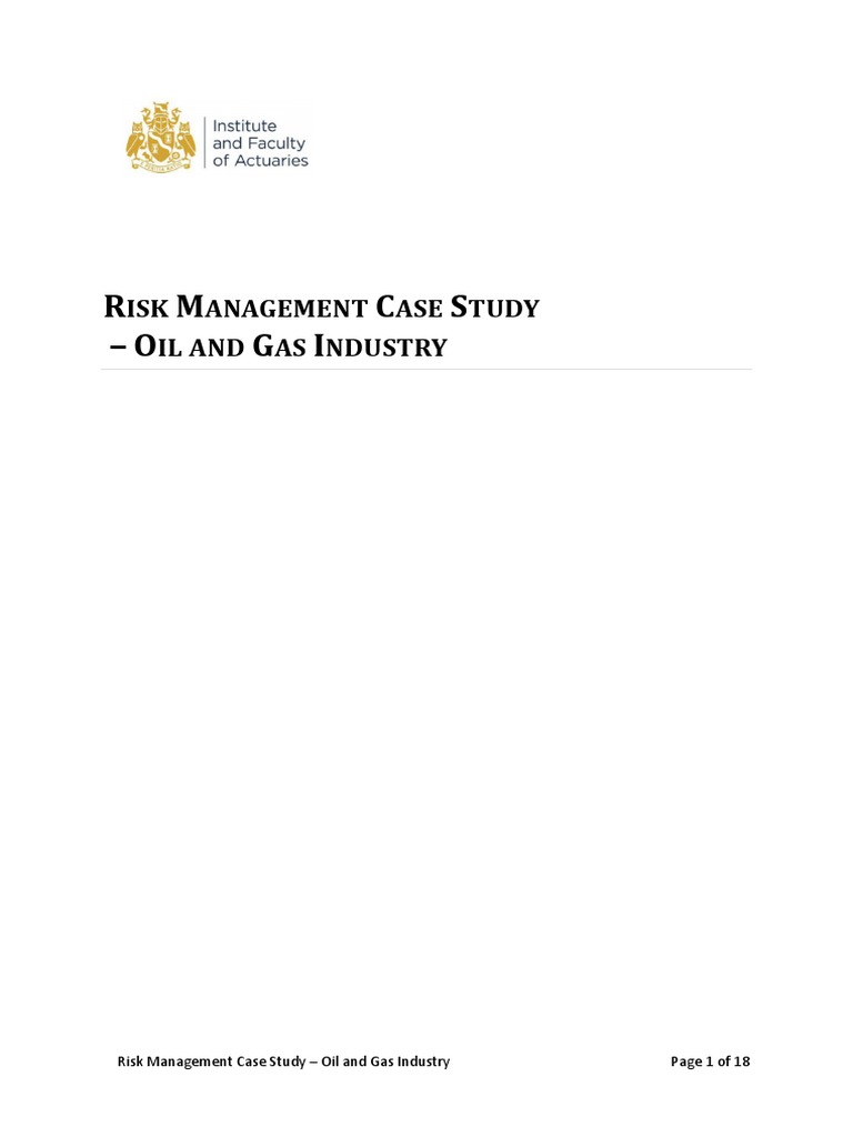 FRC Working Party - Oil and Gas Case Study MA Final 6feb2016 | PDF ...