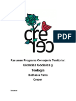 Programa Bethania Parra- CT Sociales y Teología Crecer 2017