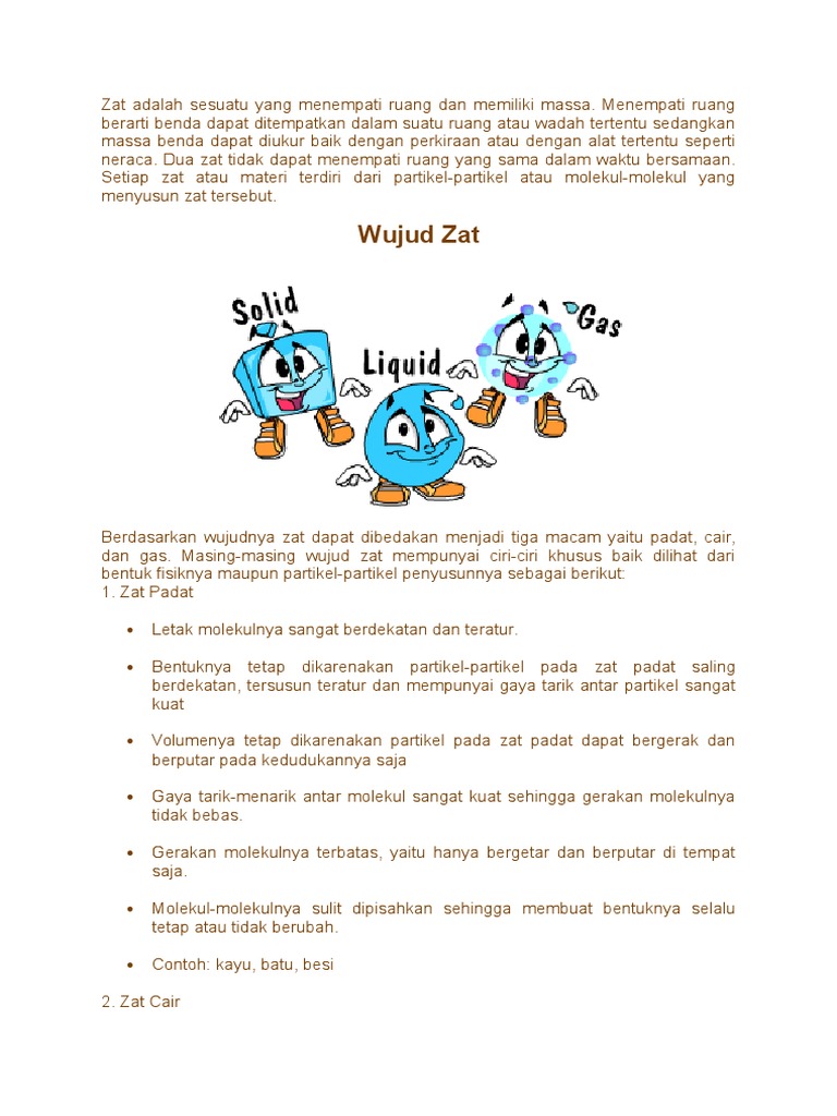 Wujud dan Perubahan Zat: Panduan Lengkap | PDF