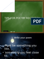 Tips For Poetry Recitation