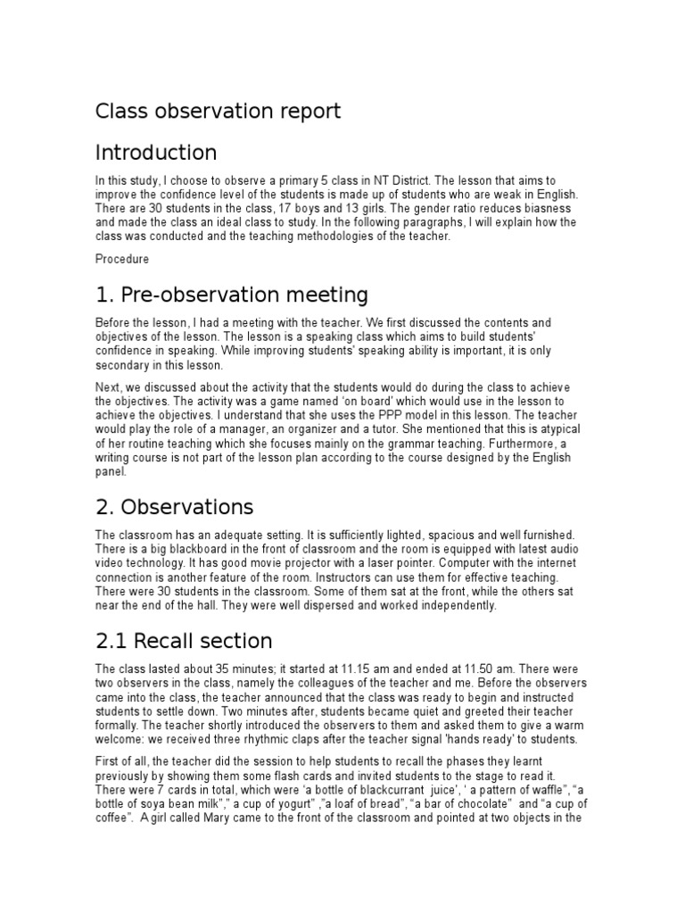 class-observation-report-teachers-motivation