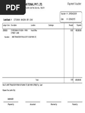 Payment Voucher