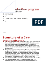 Lesson 1 Structure CPP