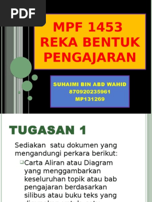 Model Rekabentuk Kurikulum Waterfall