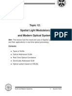 SLM and Modern Optical Systems
