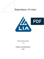 Water is the Source of the Life That Plays is Important to the Survival of Living Life Things