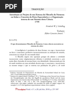 Schelling - Introdução Ao Projeto de Um Sistema Da Filosofia Da Natureza Ou Sobre o Conceito Da Física Especulativa e a Organização Interna de Um Sistema Desta Ciência 1799