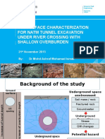 Subsurface Characterization For Natm Tunnel Excavation Under River Crossing With Shallow Overburden